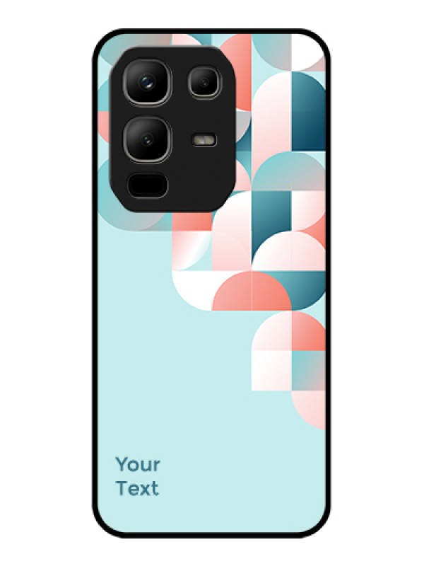 Custom Infinix Note 50x 5G Custom Metal Phone Case - Stylish Semi - Circle Pattern Design