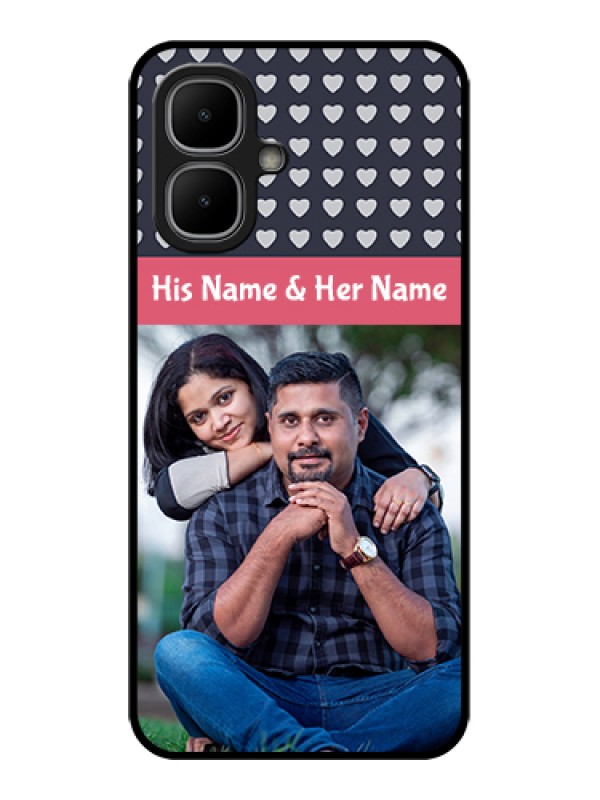 Custom Infinix Smart 10 Custom Metal Phone Case - Love Symbols Design