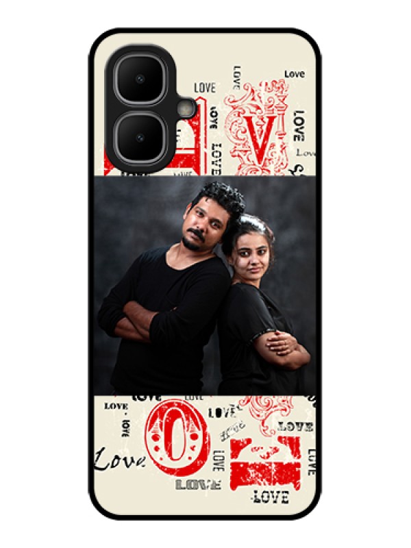 Custom Infinix Smart 10 Custom Metal Phone Case - Trendy Love Design Case