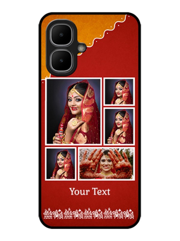 Custom Infinix Smart 10 Custom Metal Phone Case - Wedding Pic Upload Design