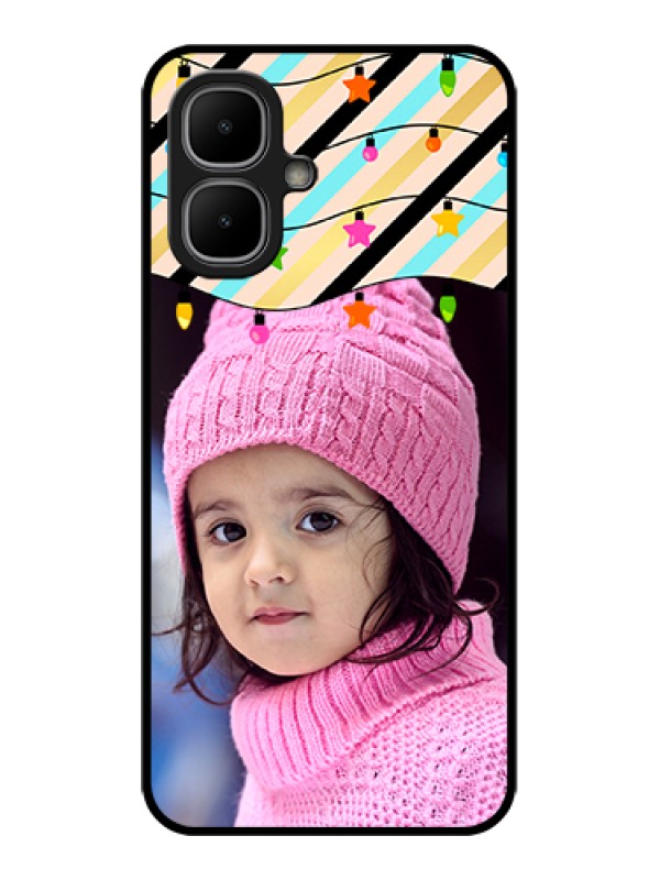 Custom Infinix Smart 10 Custom Metal Phone Case - Lights Hanging Design