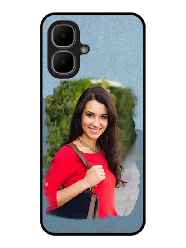 Custom Infinix Smart 10 Custom Metal Phone Case - Grunge Line Art Design