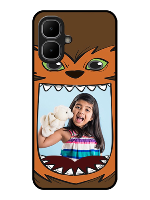 Custom Infinix Smart 10 Custom Metal Phone Case - Owl Monster Back Case Design
