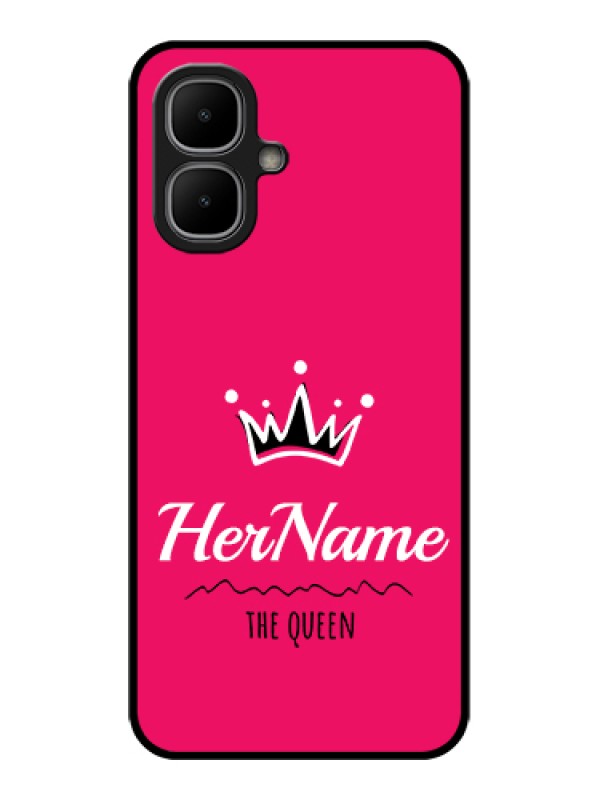 Custom Infinix Smart 10 Custom Metal Phone Case - Queen With Name Design