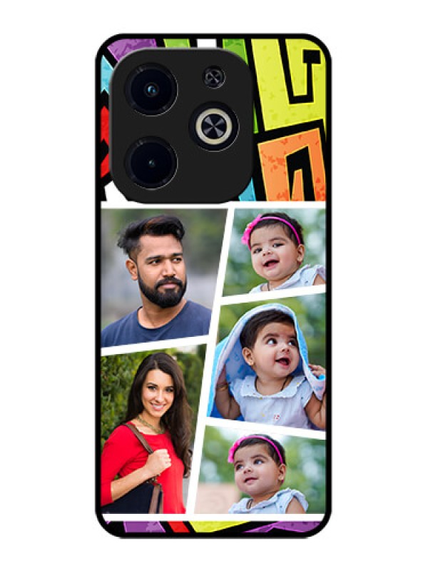 Custom Infinix Smart 8 HD Custom Metal Phone Case - Graffiti Pattern Design