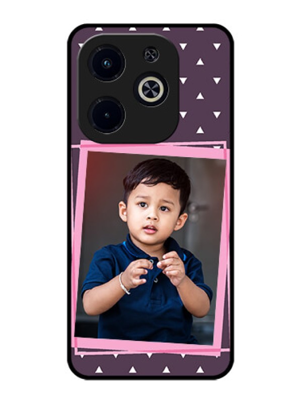 Custom Infinix Smart 8 HD Custom Metal Phone Case - Triangle Pattern Dotted Design