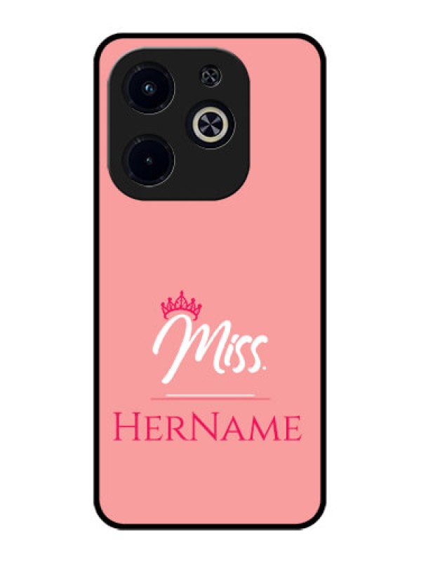 Custom Infinix Smart 8 HD Custom Metal Phone Case - Mrs With Name Design