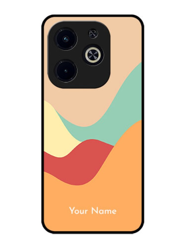 Custom Infinix Smart 8 HD Custom Metal Phone Case - Ocean Waves Multi - Colour Design