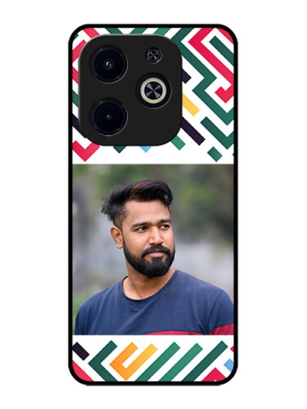 Custom Infinix Smart 8 HD Custom Metal Phone Case - Colorful Maze Pattern Design