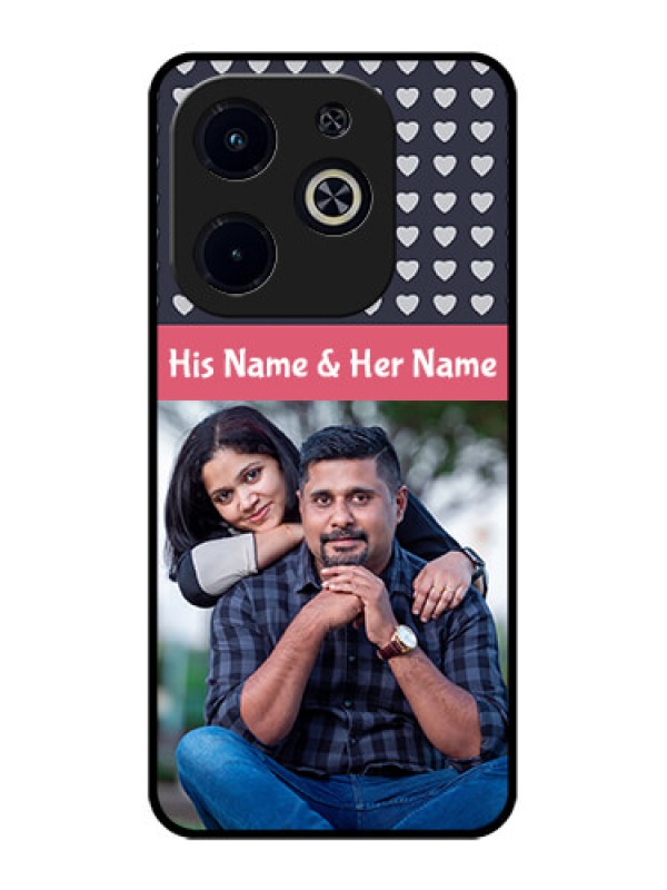 Custom Infinix Smart 8 Plus Custom Metal Phone Case - Love Symbols Design