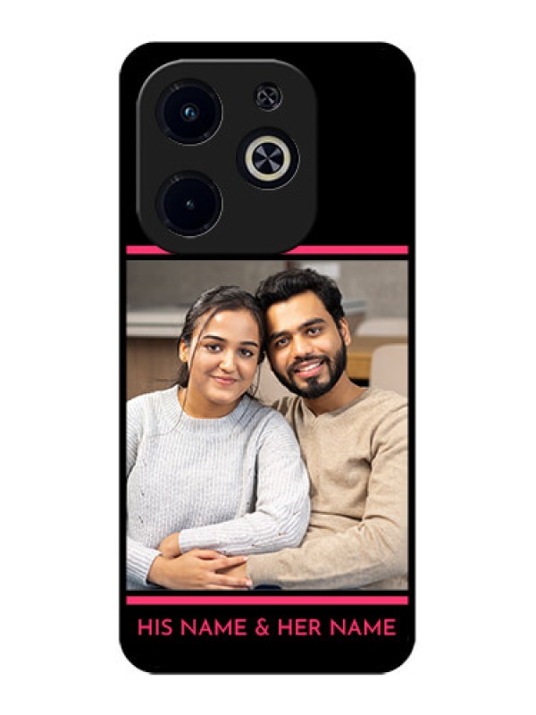 Custom Infinix Smart 8 Plus Custom Metal Phone Case - With Add Text Design