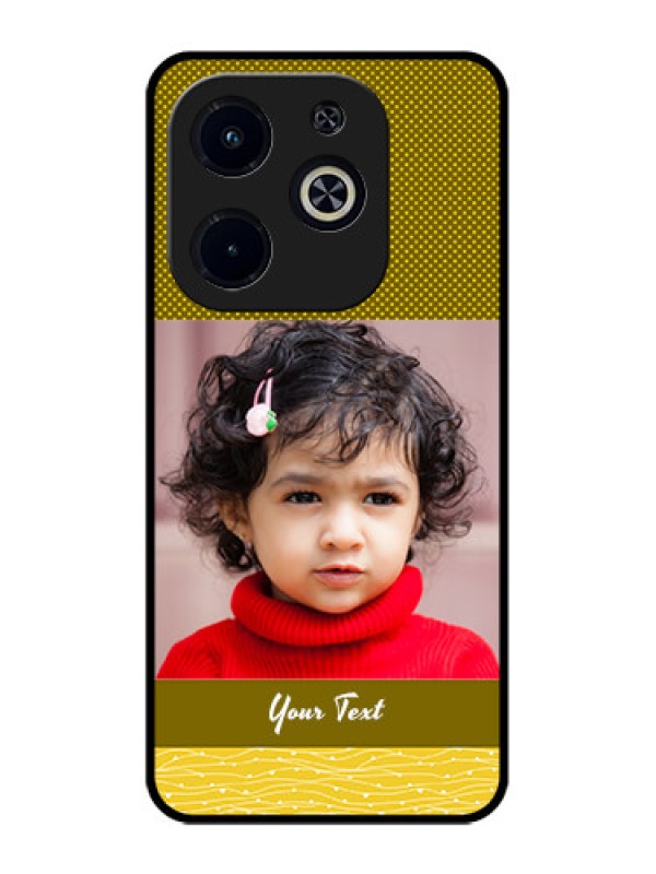 Custom Infinix Smart 8 Plus Custom Metal Phone Case - Simple Green Color Design