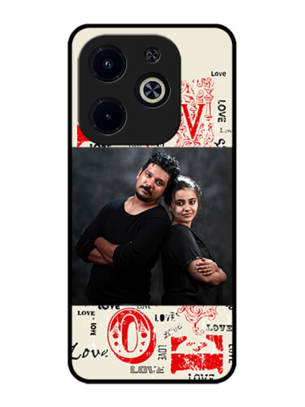 Custom Infinix Smart 8 Plus Custom Metal Phone Case - Trendy Love Design Case