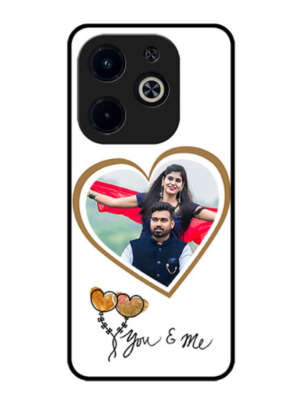 Custom Infinix Smart 8 Plus Custom Metal Phone Case - You and Me Design