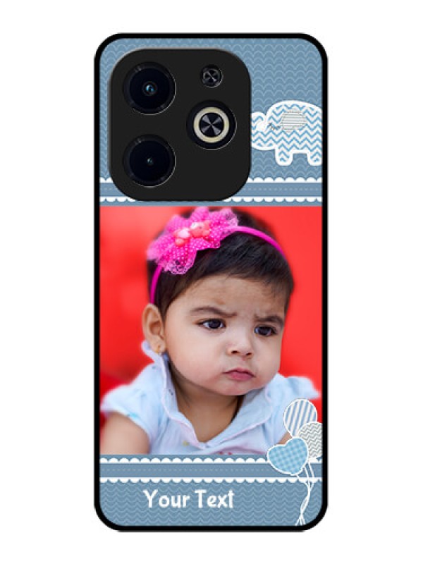 Custom Infinix Smart 8 Plus Custom Metal Phone Case - With Kids Pattern Design