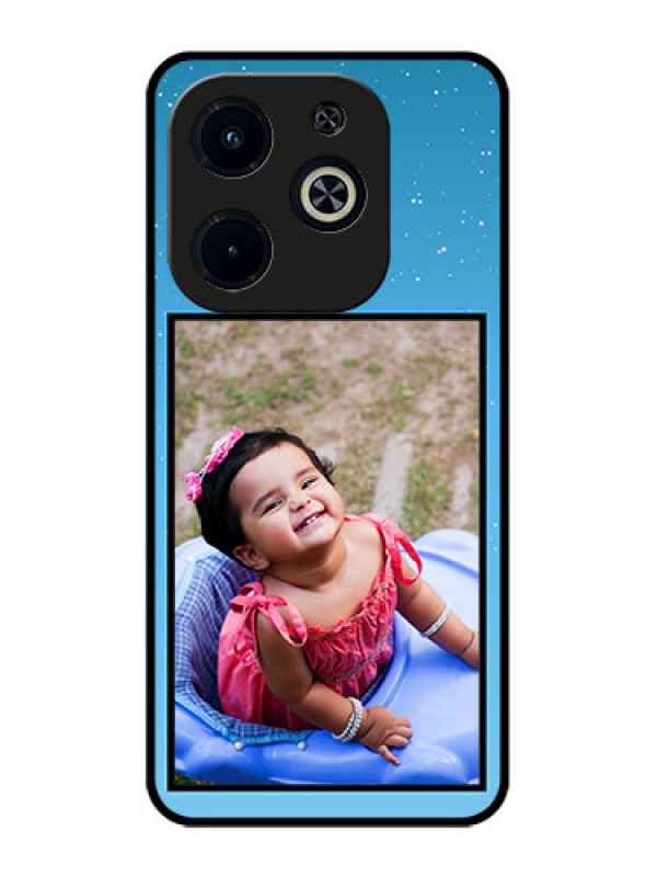 Custom Infinix Smart 8 Plus Custom Metal Phone Case - Wave Pattern Colorful Design