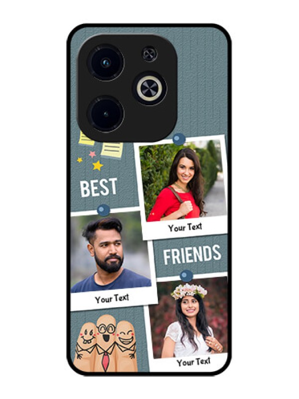 Custom Infinix Smart 8 Plus Custom Metal Phone Case - Sticky Frames And Friendship Design