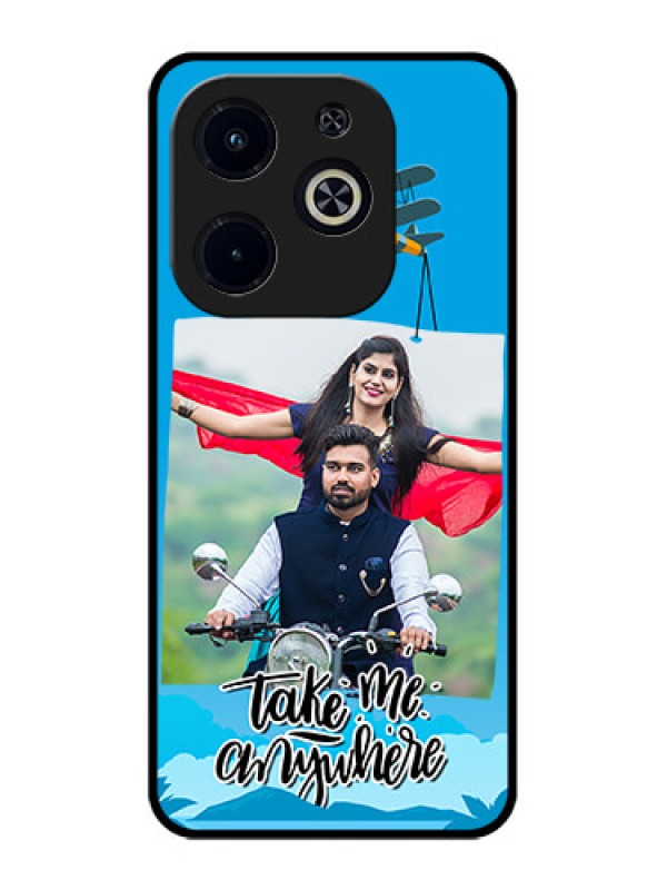 Custom Infinix Smart 8 Plus Custom Metal Phone Case - Traveller Design