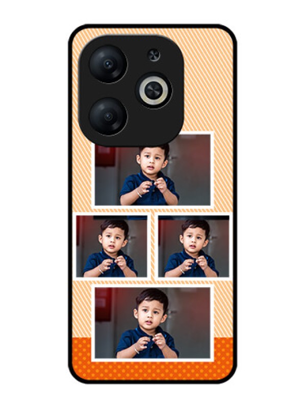 Custom Infinix Smart 8 Custom Metal Phone CaseBulk Photos Upload Design