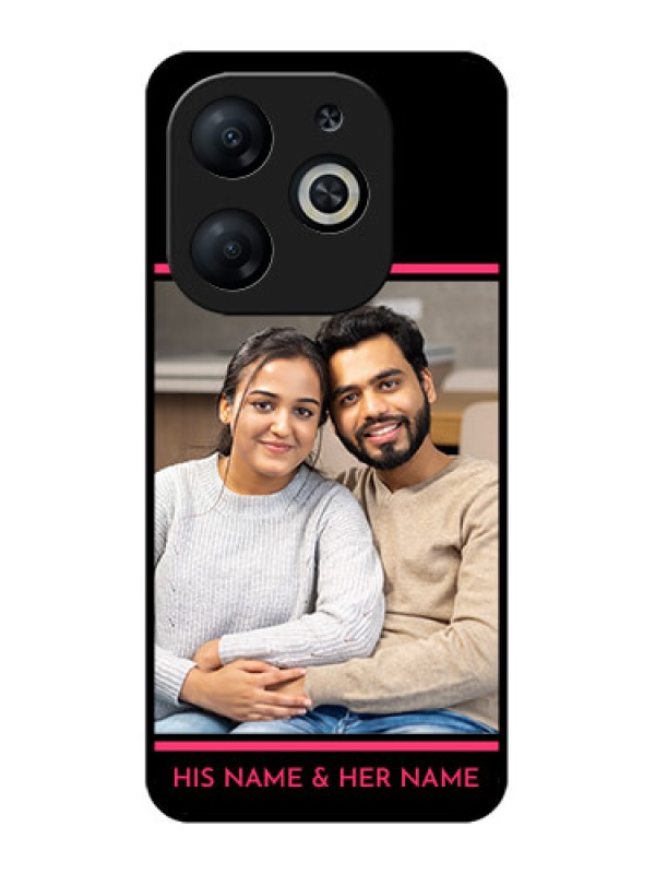 Custom Infinix Smart 8 Custom Metal Phone CaseWith Add Text Design