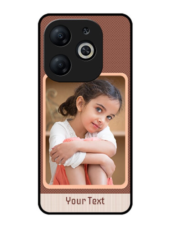 Custom Infinix Smart 8 Custom Metal Phone CaseSimple Pic Upload Design