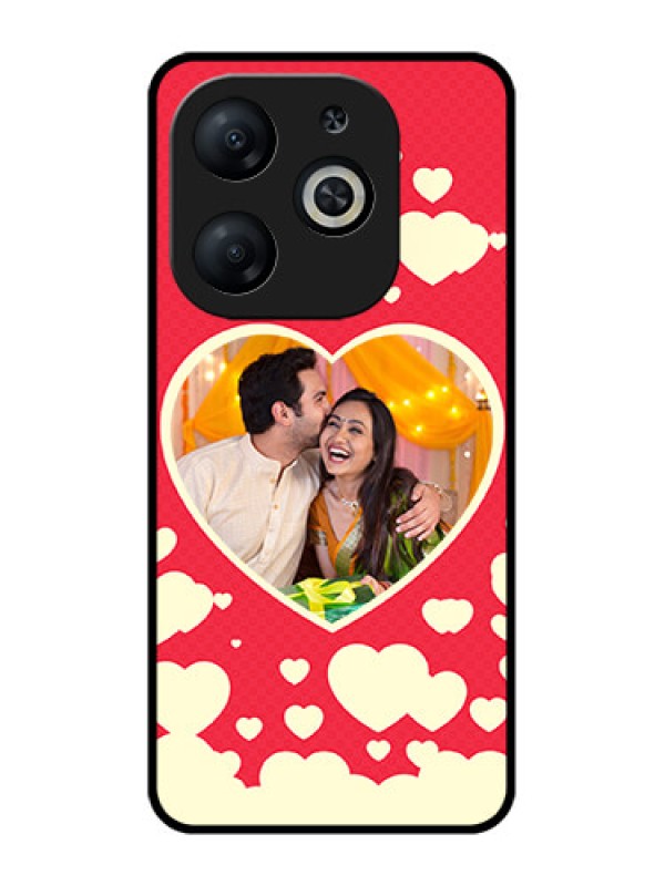 Custom Infinix Smart 8 Custom Metal Phone CaseLove Symbols Phone Cover Design