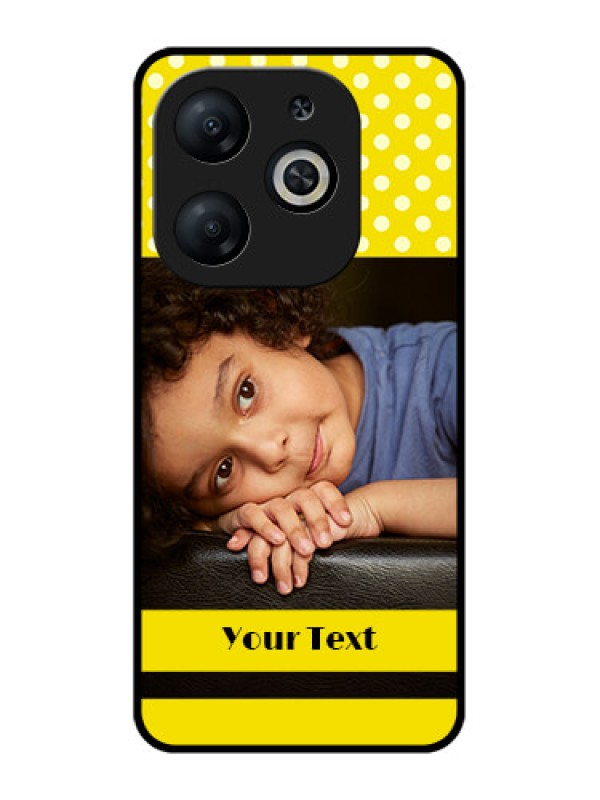 Custom Infinix Smart 8 Custom Metal Phone CaseBright Yellow Case Design