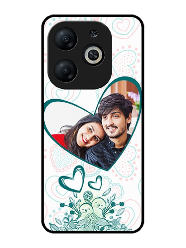 Custom Infinix Smart 8 Custom Metal Phone CasePremium Couple Design
