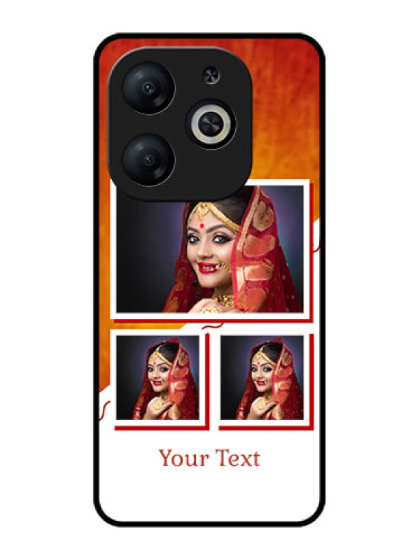 Custom Infinix Smart 8 Custom Metal Phone CaseWedding Memories Design