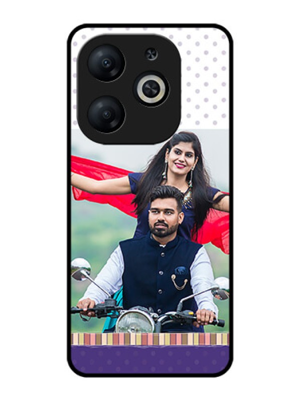 Custom Infinix Smart 8 Custom Metal Phone CaseCute Family Design