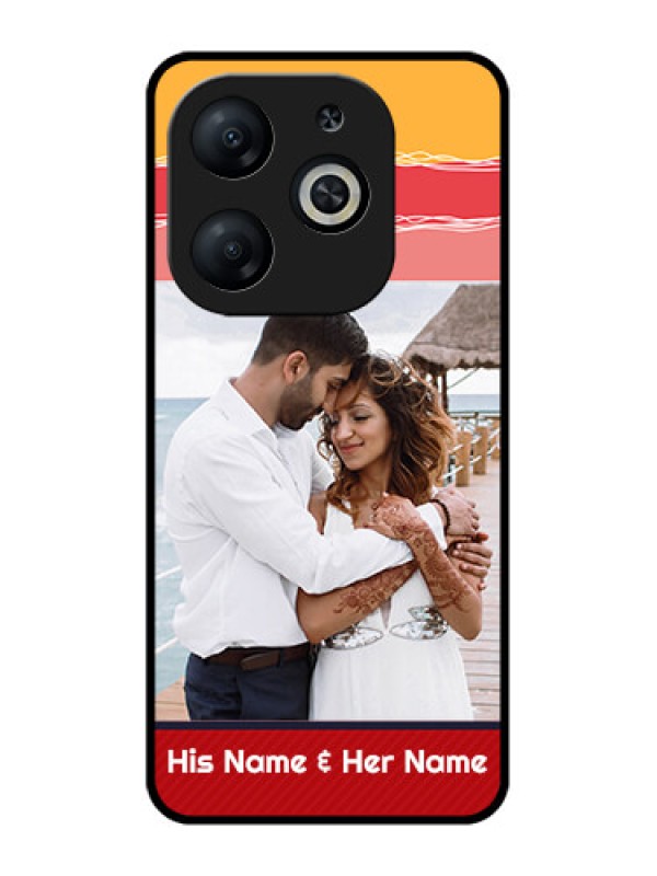 Custom Infinix Smart 8 Custom Metal Phone CaseColorful Case Design