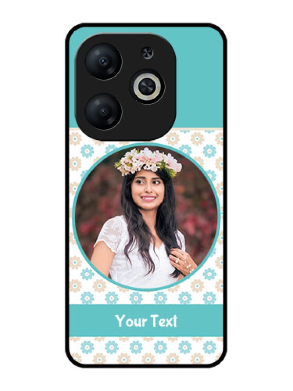 Custom Infinix Smart 8 Custom Metal Phone CaseBeautiful Flowers Design