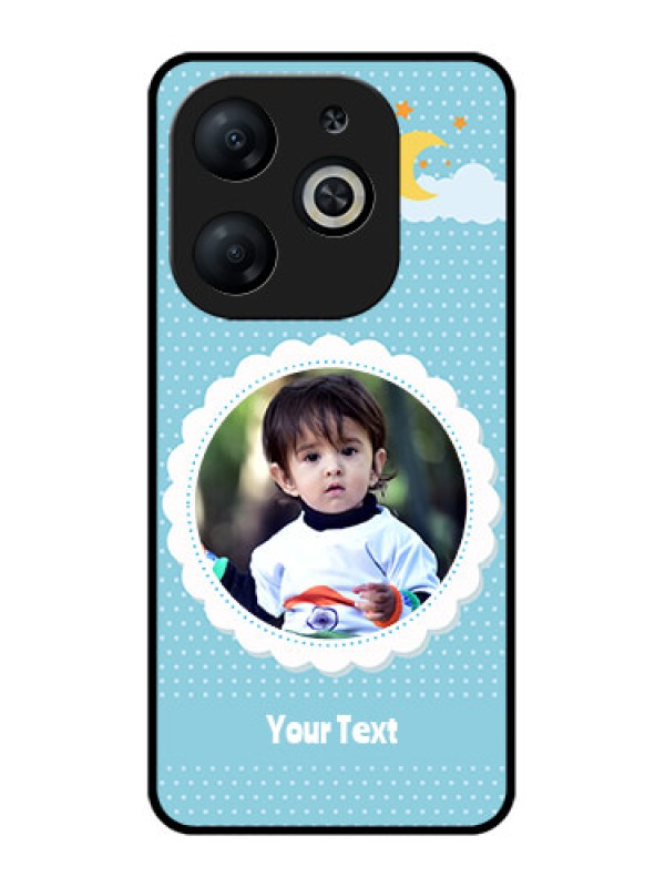 Custom Infinix Smart 8 Custom Metal Phone CaseViolet Pattern Design