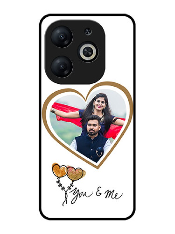 Custom Infinix Smart 8 Custom Metal Phone CaseYou and Me Design