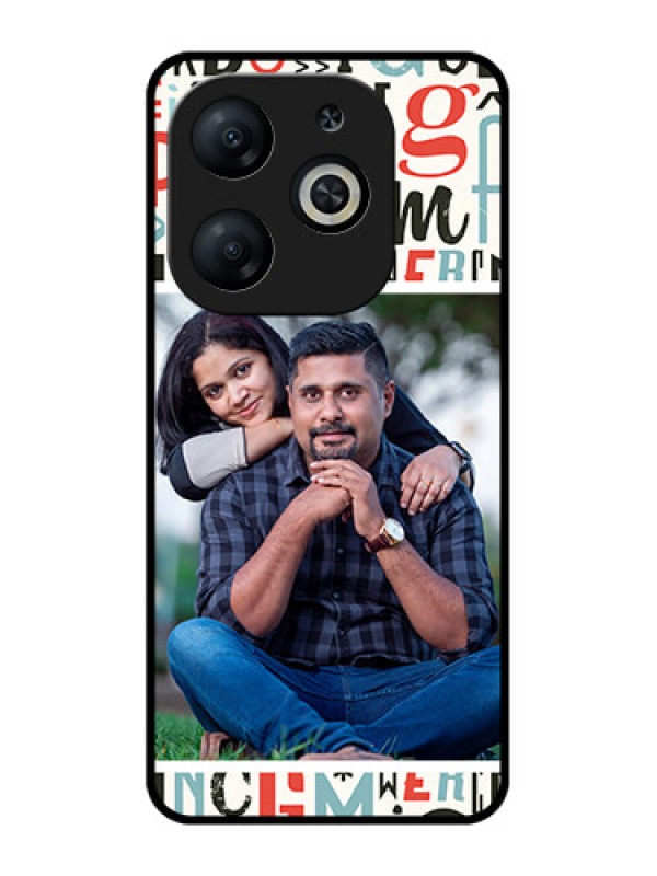 Custom Infinix Smart 8 Custom Metal Phone CaseAlphabet Design