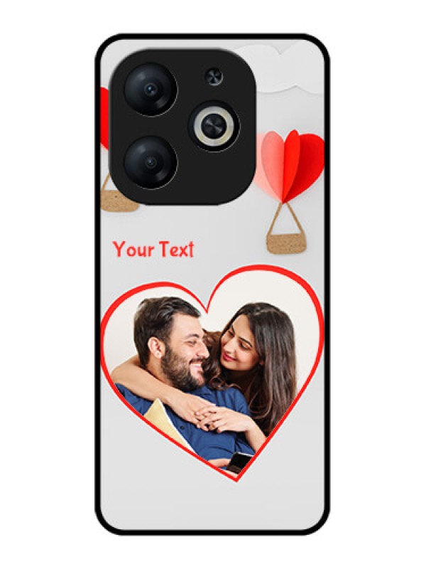 Custom Infinix Smart 8 Custom Metal Phone CaseParachute Love Design