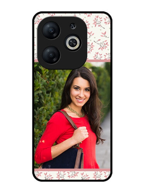 Custom Infinix Smart 8 Custom Metal Phone CaseStunning Floral Design