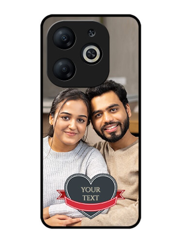 Custom Infinix Smart 8 Custom Metal Phone CaseJust Married Couple Design