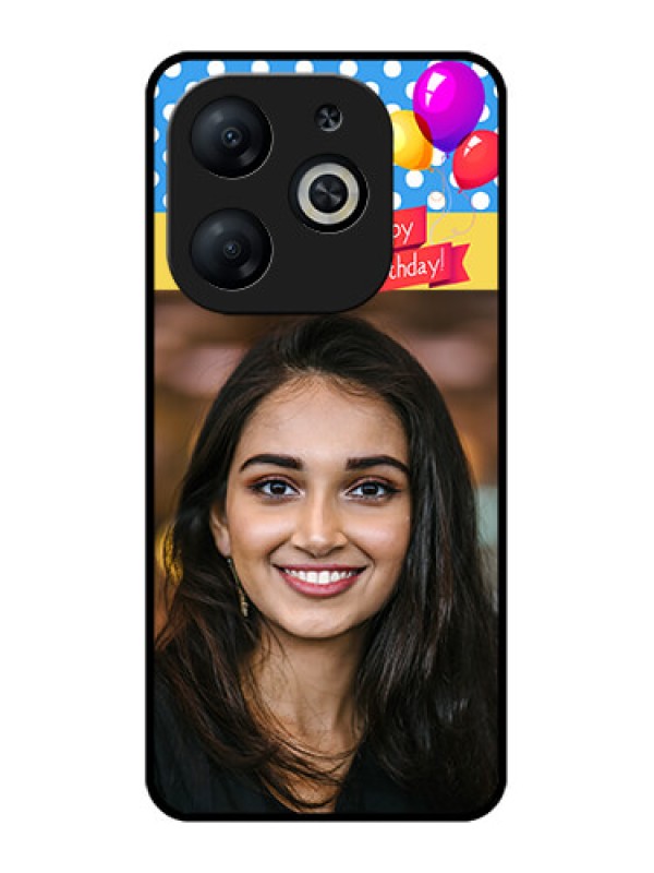 Custom Infinix Smart 8 Custom Metal Phone CaseHappy Birthday Design