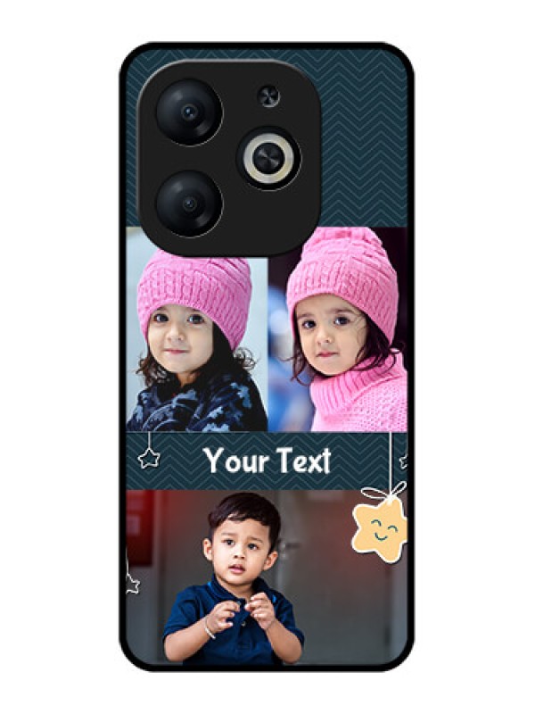 Custom Infinix Smart 8 Custom Metal Phone CaseHanging Stars Design