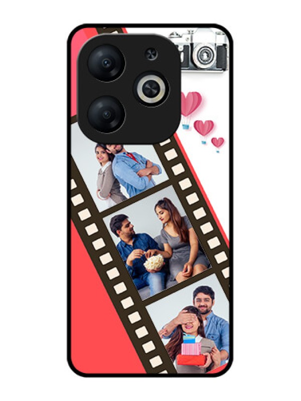 Custom Infinix Smart 8 Custom Metal Phone Case3 Image Holder With Film Reel