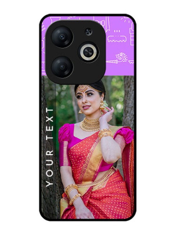 Custom Infinix Smart 8 Custom Metal Phone CaseBirthday Icons Design