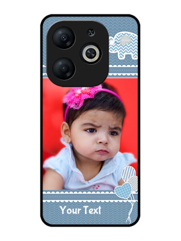 Custom Infinix Smart 8 Custom Metal Phone CaseWith Kids Pattern Design