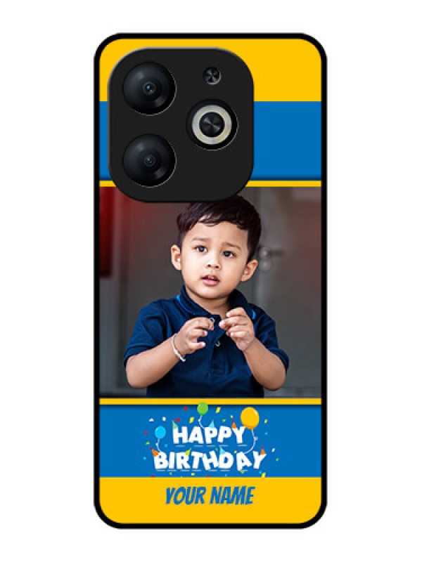 Custom Infinix Smart 8 Custom Metal Phone CaseBirthday Wishes Design
