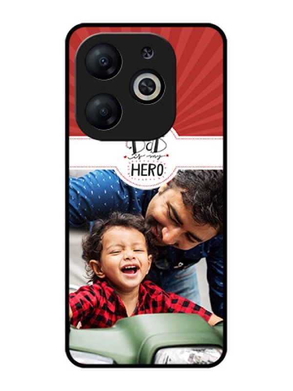 Custom Infinix Smart 8 Custom Metal Phone CaseMy Dad Hero Design