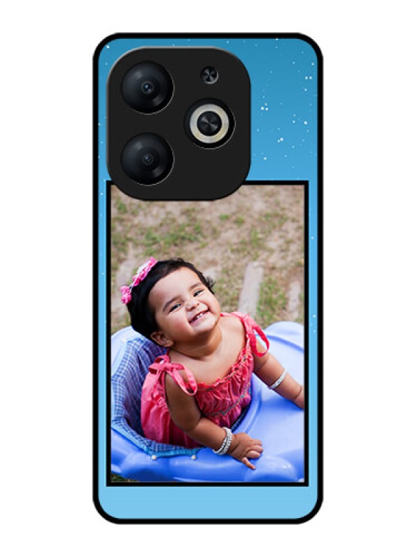 Custom Infinix Smart 8 Custom Metal Phone CaseWave Pattern Colorful Design