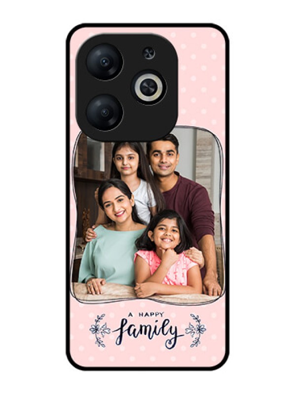 Custom Infinix Smart 8 Custom Metal Phone CaseFamily With Dots Design