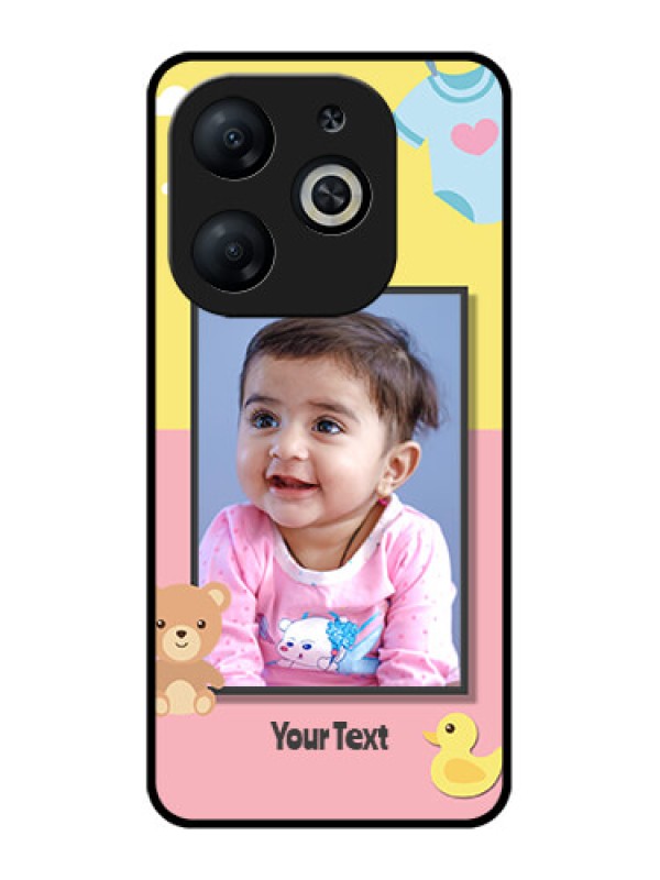 Custom Infinix Smart 8 Custom Metal Phone CaseKids 2 Color Design