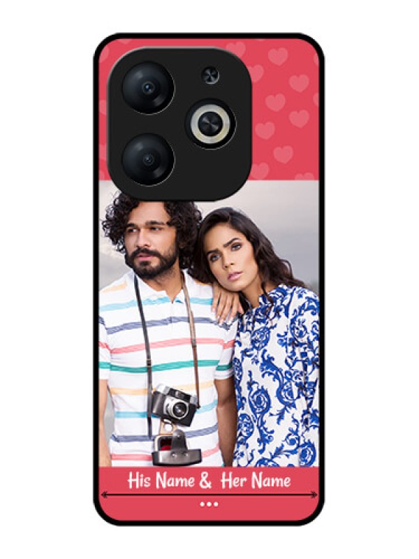 Custom Infinix Smart 8 Custom Metal Phone CaseSimple Love Design