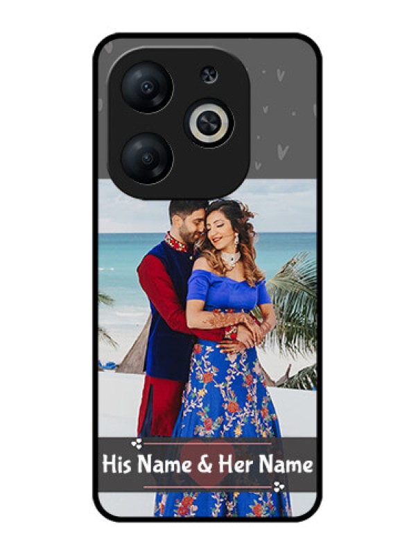 Custom Infinix Smart 8 Custom Metal Phone CaseBuy Love Design With Photo Online